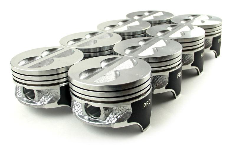 Sbc chevy hypereutectic pistons  4.040 6.0 rod 4cc flat top 383 3.750 stroke