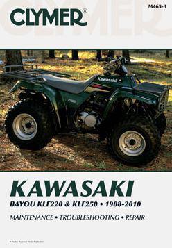 1988-2010 kawasaki bayou 220 250 cylmer repair manual repair