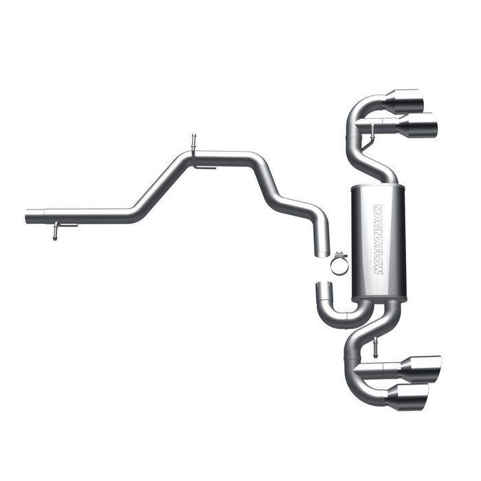 09-11 audi tt quattro 2.0l cat-back system magnaflow performance exhaust 16491