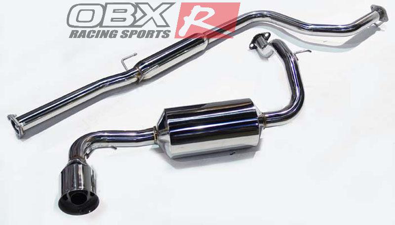 Obx stainless steel catback exhaust system 88-91 honda crx type-h 