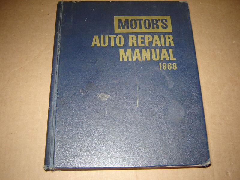 1962-68 motors auto shop repair service manual camaro,mustang,vette,chevelle frd