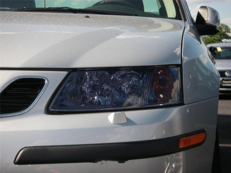Saab 93 smoke colored headlight film  overlays 2004-2009