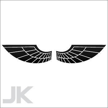 Decal sticker wing wings helmet motorbike tank 0502 x66ac