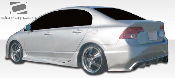 Duraflex rear bumper body kit 06 07 08 09 10 11 honda civic 4dr 104932