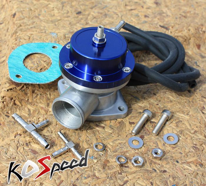 Universal aluminum type-s turbo blow off valve turbocharger/charger blue bov jdm