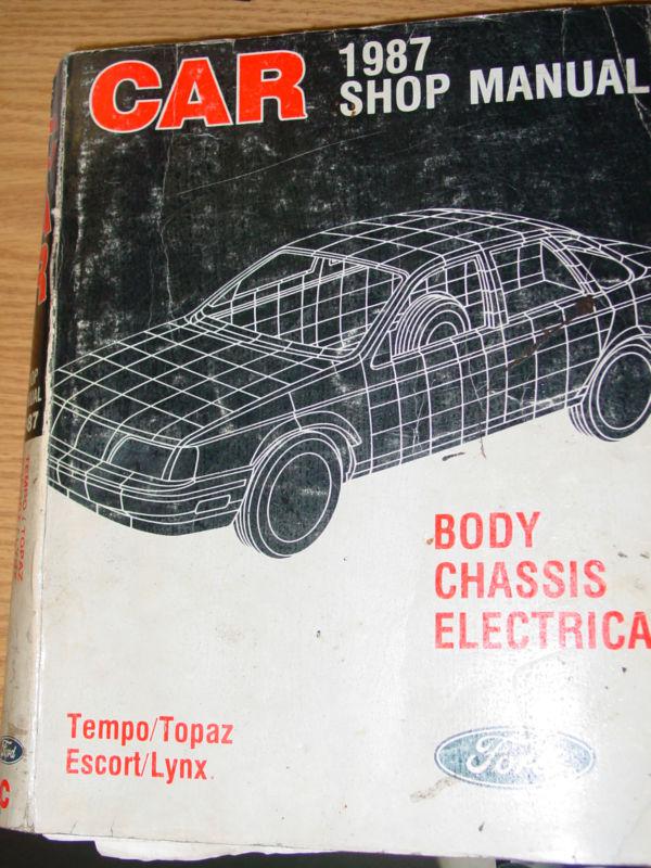 1987 car shop manuel - body electrical chassis