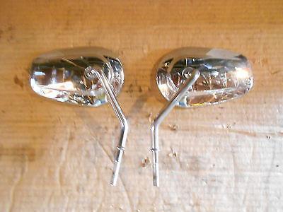 Harley davidson chrome short stem tapered mirrors