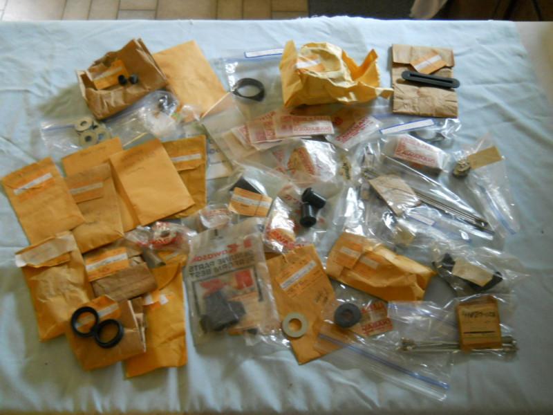 Nos kawasaki parts lot 88 pcs incl some vintage