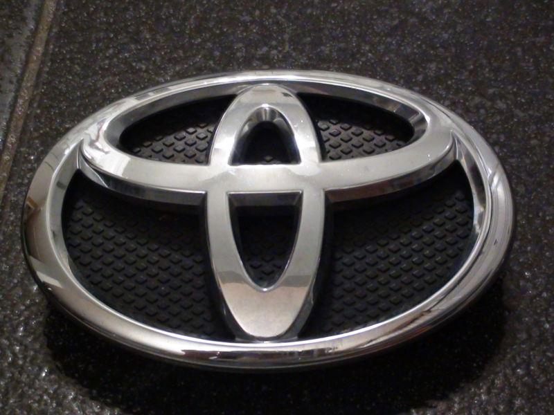 Toyota emblem with black insert 5 1/8" or 13 cm