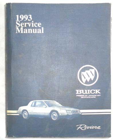 1993 buick riviera  service repair manual  original 