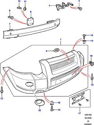 Land rover freelander head light lamp bracket new genuine