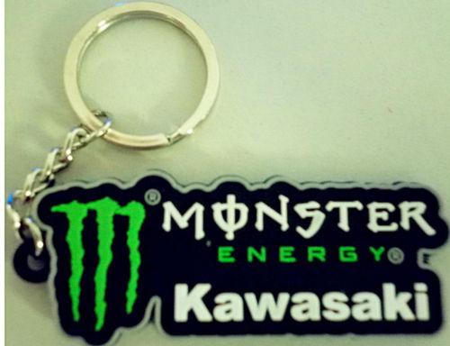 2013 new rubber keychain key chain ring monster kawasaki motocross dirt bike ac