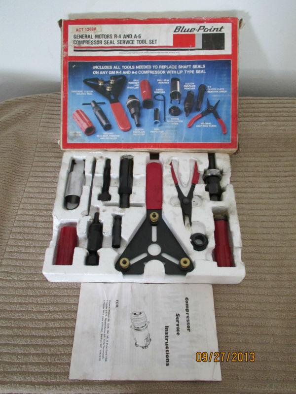 Blue-point #act-1269 gm compressor seal tool set * manufactured for  snap on