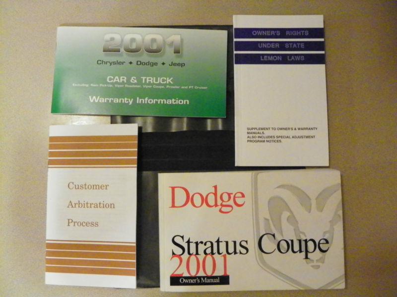 01 2001 dodge stratus coupe owners manual