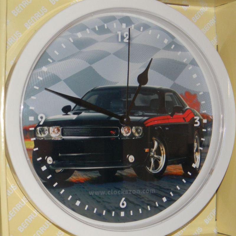 2013 dodge challenger decorative 10 inch wall clock - white frame #507sd