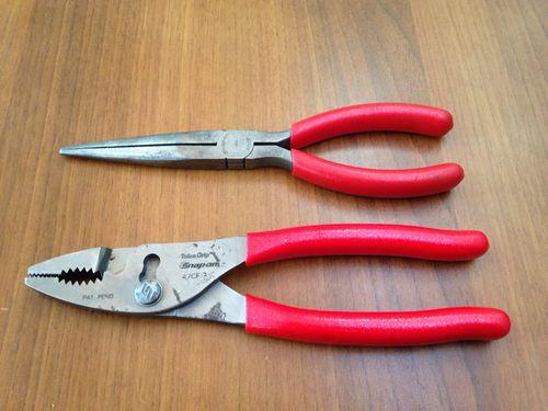 Snap on tools 97ccp needle nose & 47cf talon grip pliers