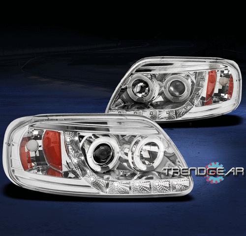 97-03 ford f150/97-02 expedition halo drl led projector headlight 98 99 00 01 02