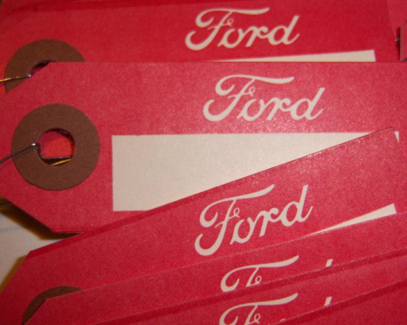 25 new ford script part tags early design vintage car truck motorcraft autolite
