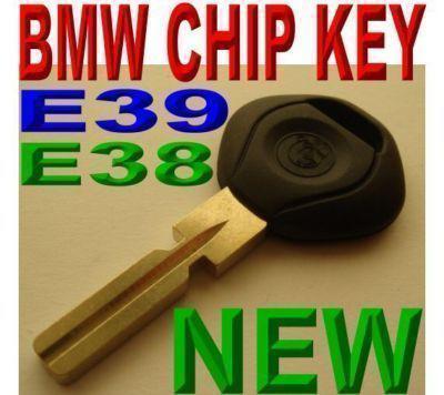 Bmw immobilizer transponder key virgin chip brand new & uncut ignition key e9