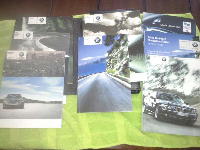 2006 bmw 750i 750li 760i 760li owners manuals with case