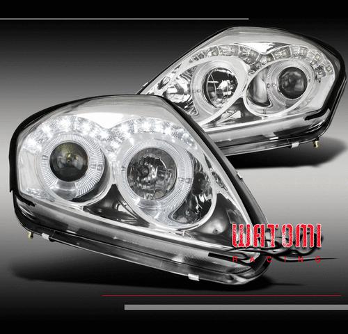 00-05 eclipse halo drl led projector headlight lamp gs gt gts rs daytime running