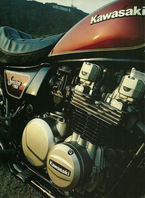 1982 kawasaki kz750n spectre motorcycle road test with dyno specs 8 pages kz 750