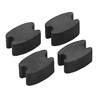 Mr. gasket bushings raiser block 1.500" tall neoprene rubber black universalof4