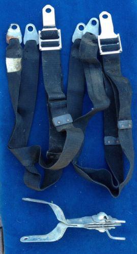 Oem vw bug beetle front seat belts pair 1968 vintage klippan , made in germany