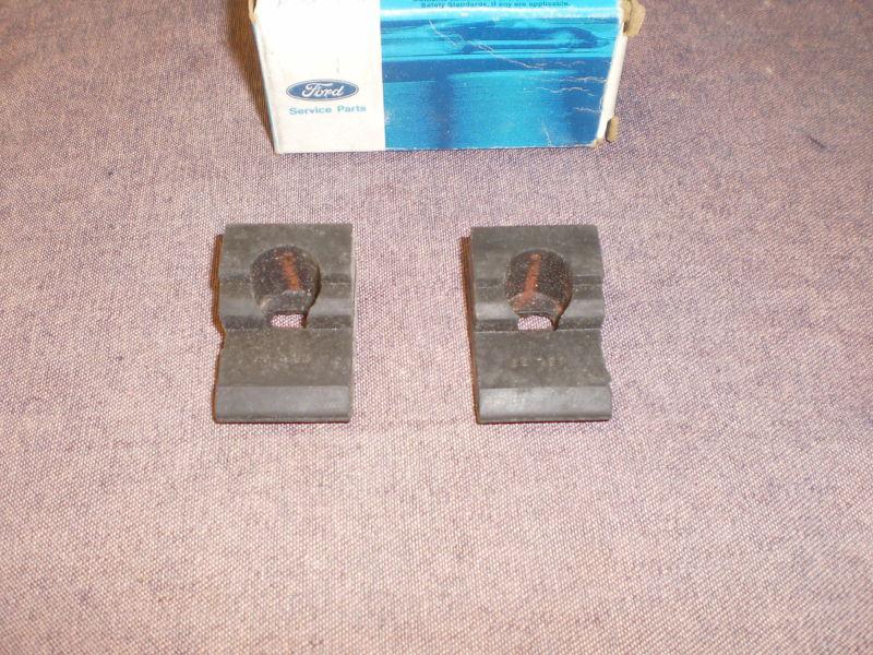 Ford 80,83 truck, pick up tailgate support arms retainer bumpers pair orig. nos