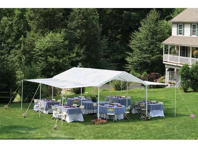 10x20x8 shelterlogic 8 leg canopy with extension kit carport party tent storage