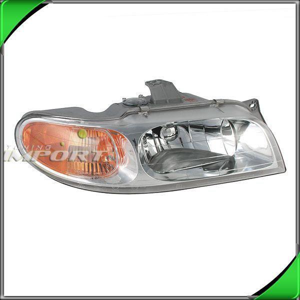 98-99 daewoo nubira clear lens chrome right head light lamp amber corner signal