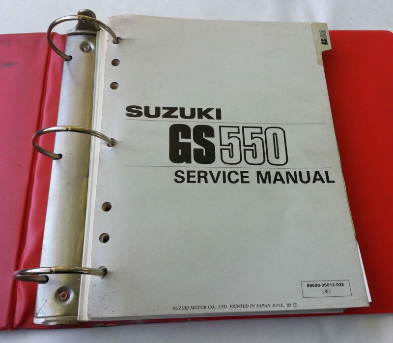 1985 - 1986 suzuki gs550 motorcycle service manual