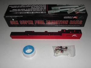 94-97 honda accord red fuel rail obx (nib)