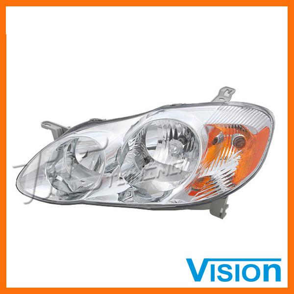 03-04 toyota corolla ce le driver left l/h side head light lamp assembly new