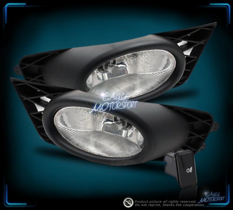 2009-2010 honda civic sedan jdm clear fog lights lamps