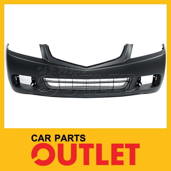 04-05 acura tsx front bumper cover assembly with fog hole primed replacement new