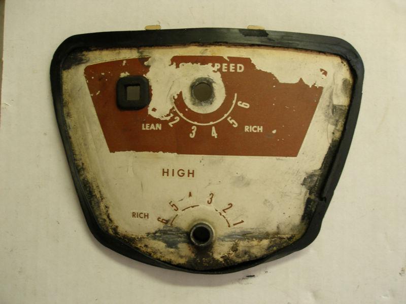 Front engine cover 1958 10 h.p. johnson outboard super sea horse