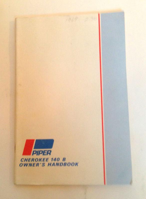 Cherokee 140 b piper owner's handbook pa-28-140
