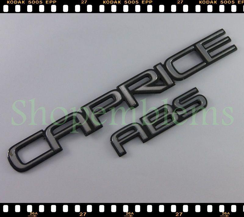 91 92 93 chevrolet caprice trunk emblem script nameplate badge body rear abs oem