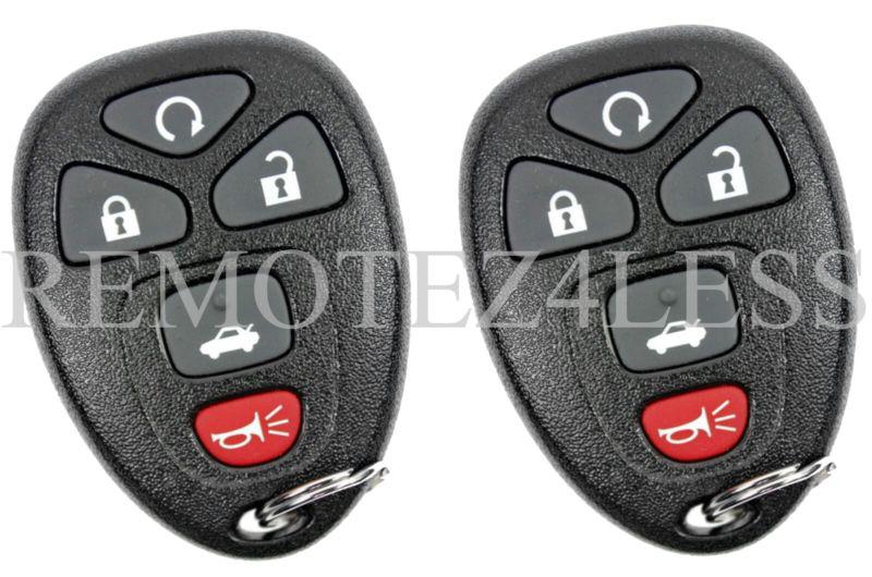 New pair gm keyless entry remote key fob transmitter clicker - part # 22733524 