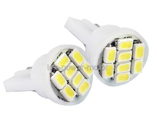 2x car white led lights bulb t10 w5w 168 194 smd wedge side light bulbs 006-2 