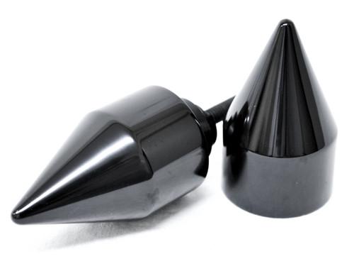 Black spike bar ends grip caps for honda super blackbird cbr1100xx 1997-2003