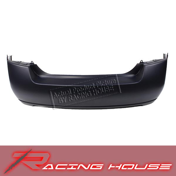 2007-2011 sentra capa certified primed rear bumper cover w mono muffler cut-out