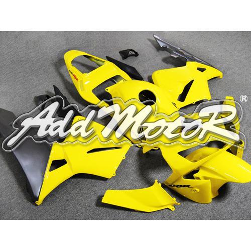 Injection molded fit 2003 2004 cbr600rr 03 04 yellow grey fairing 63n33