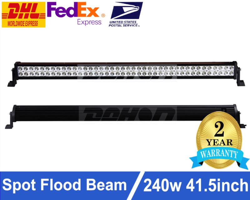 41.5 inch 240w led light bar flood spot work lights 4wd  suv offroad driving 