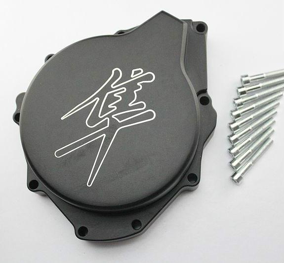 Black engine stator cover for suzuki gsx1300r hayabusa 1999 2000 2001 2002 2003