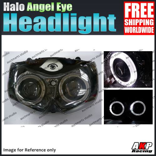 For kawasaki ex250r 08-12 09 10 11 halo angel eye hid headlight assembly whit gs