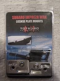 Totsubo license plate bracket for subaru bumper