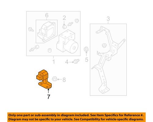 Subaru oem 05-08 legacy anti-lock brakes-g-sensor 27540ag06b