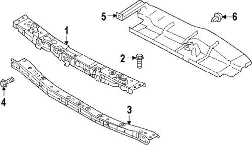 Nissan f25113anmh genuine oem factory original upper tie bar